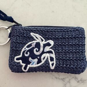 NWT Vera Bradley turtle key ring with card holder